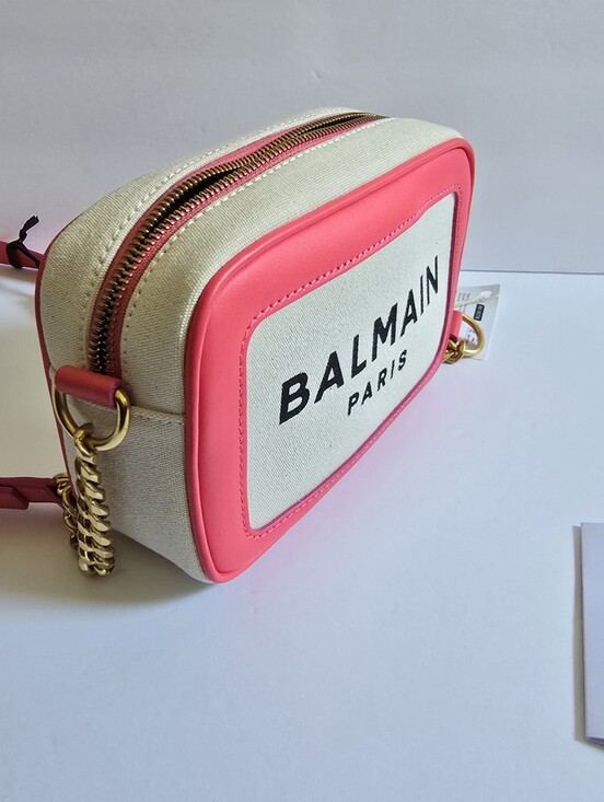 Balmain Handbags - Balmain B-Army Small Camera Bag Natural Cream Pink